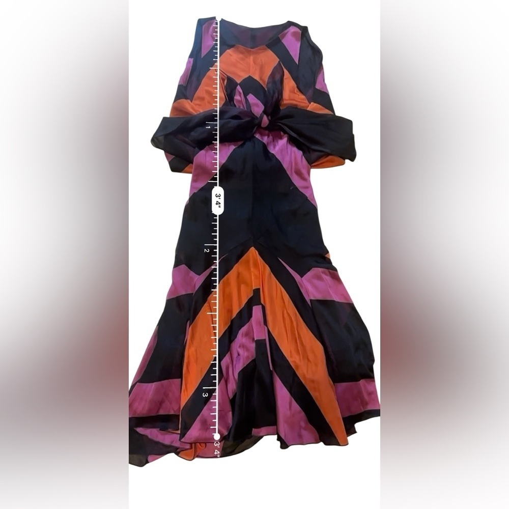 Balenciaga by Nicolas Ghesquière Graphic Knot Flared Dress Fall 2007 Collection - Picture 14 of 14